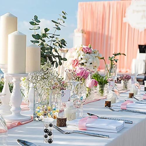 Miniatura 8 de 160 cuentas flotantes para centro de mesa, perlas flotantes para jarrones, decoración de perlas, boda, cumpleaños, soporte para cepillos, uso