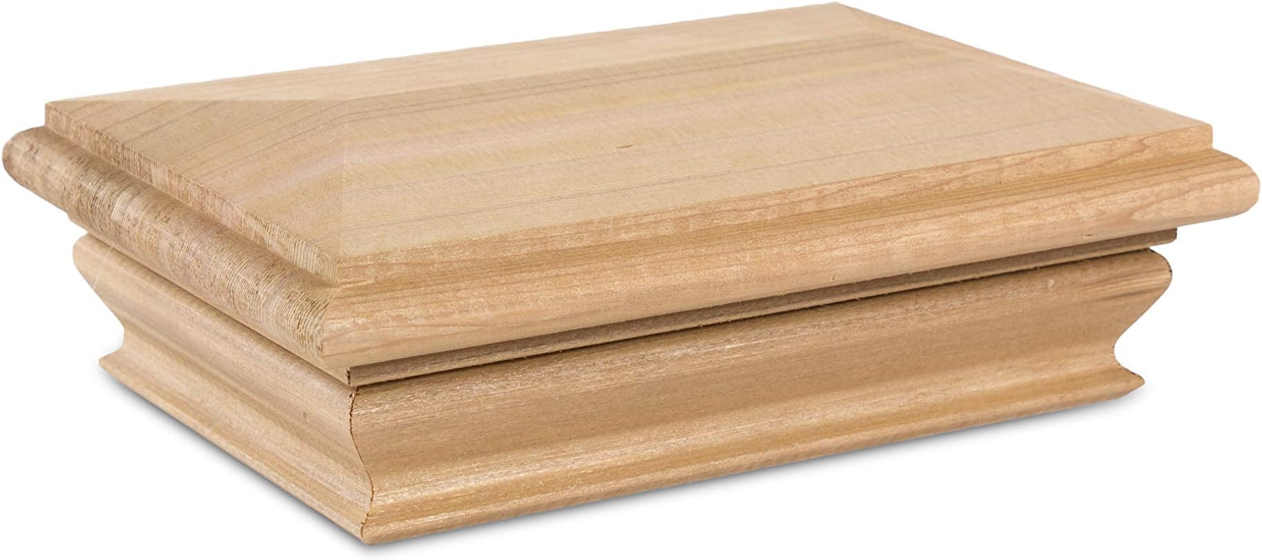 Woodway Pyramid Post Cap, fits 3.5" x 5.5" Post, in Premium Cedar, 1PC