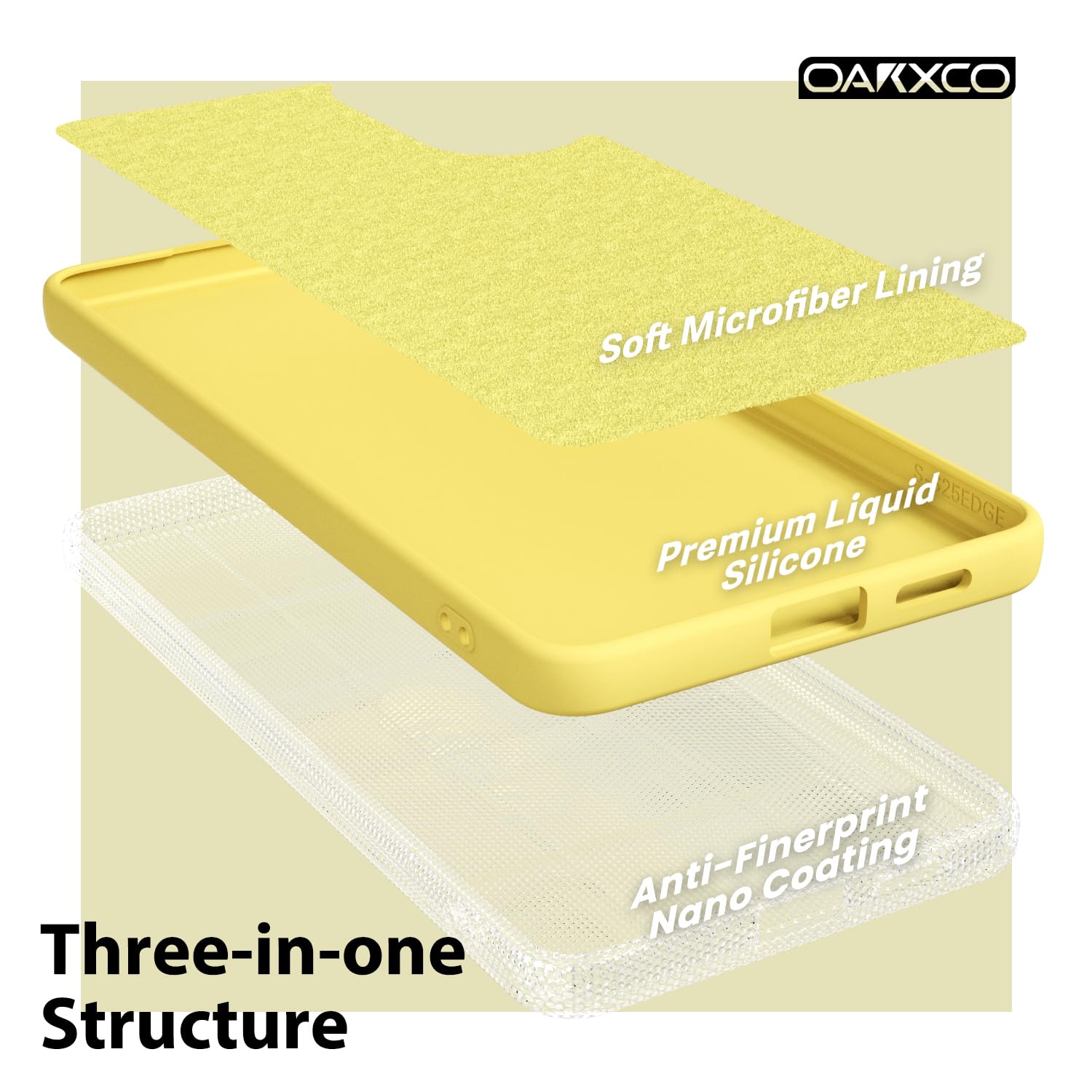 oakxco for Samsung Galaxy S24 Ultra Phone Case Liquid Silicone, Thin Slim Soft Rubber Gel TPU Plain Simple Cover for Women Girl Cute, Matte Solid Color, Brown Khaki Nude — view 624
