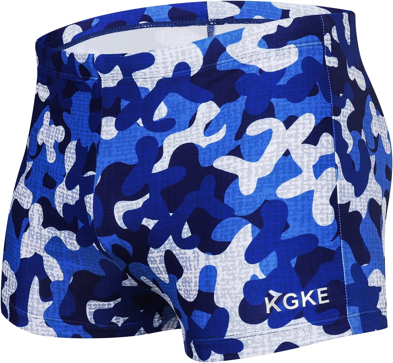 Men's Square Leg Swimming Jammer Shorts UPF50+,Men Swimsuit Swim Jammers Fabric Shape Retention