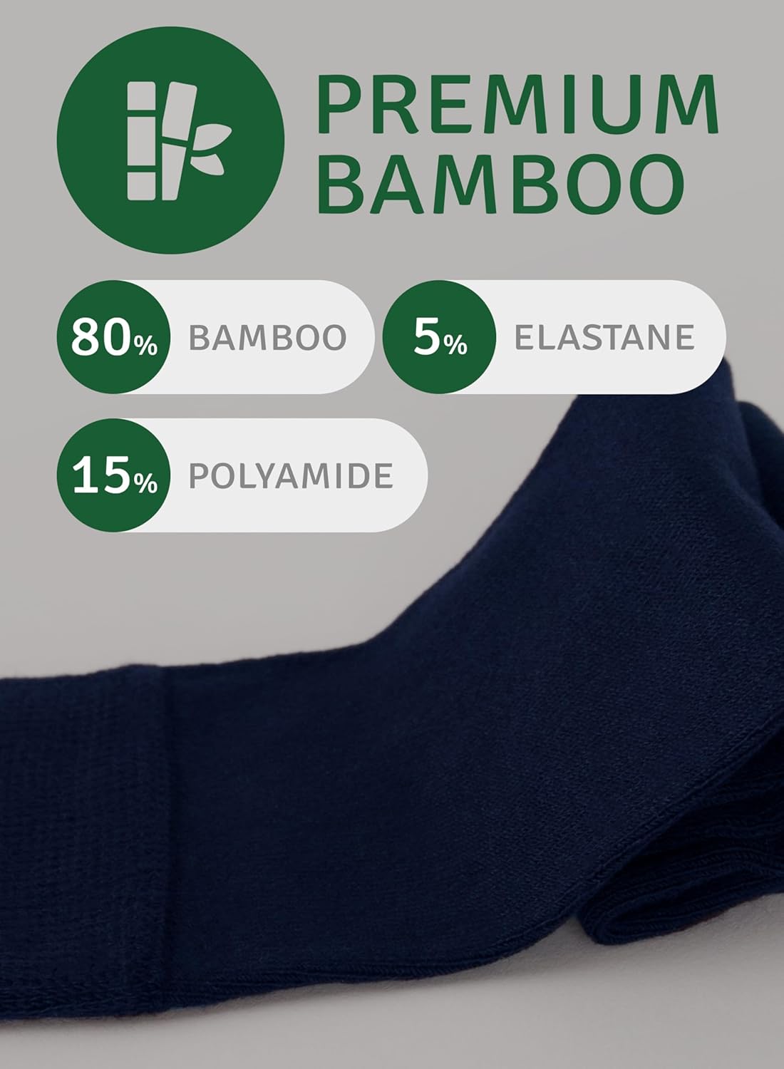 Men's Rayon from Bamboo Dress Socks, Mid-Calf, Seamless, Soft Business Socks | Size 8-12 (3 or 5 Pairs) - Image 4