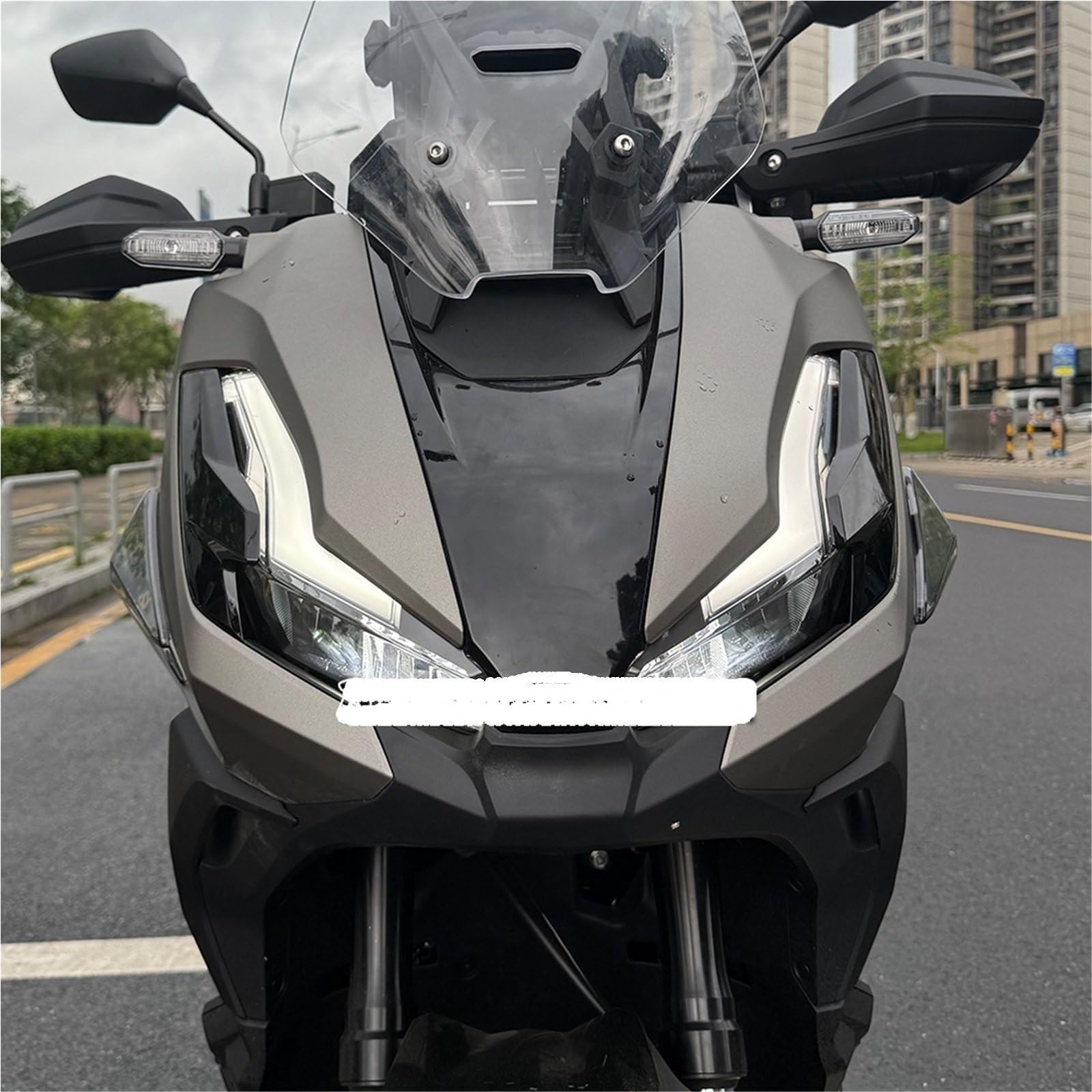 motoParabrezza Adatto per Honda ADV350 ADV 350 2022-2025 Moto Carenatura Laterale Destra Sinistra Copertura Laterale Deflettore Parabrezza Parabrezza Moto Spoiler(Translucent Black)