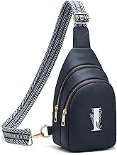 Viverte Crossbody Bags for Women Initial Sling Bag Cross Body Fanny Packs Personalized Gifts for Mom Women Wife (Navy Blue-I)
