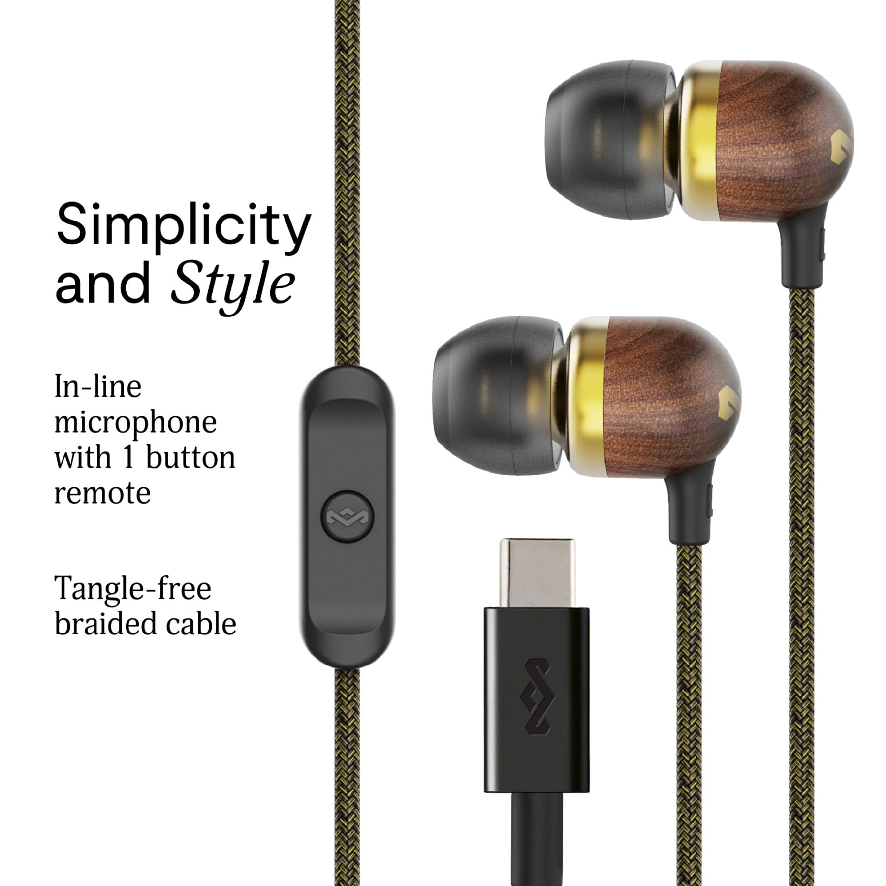 Amazon.co.jp: The House of Marley 有線イヤホン Smile Jamaica USB-C