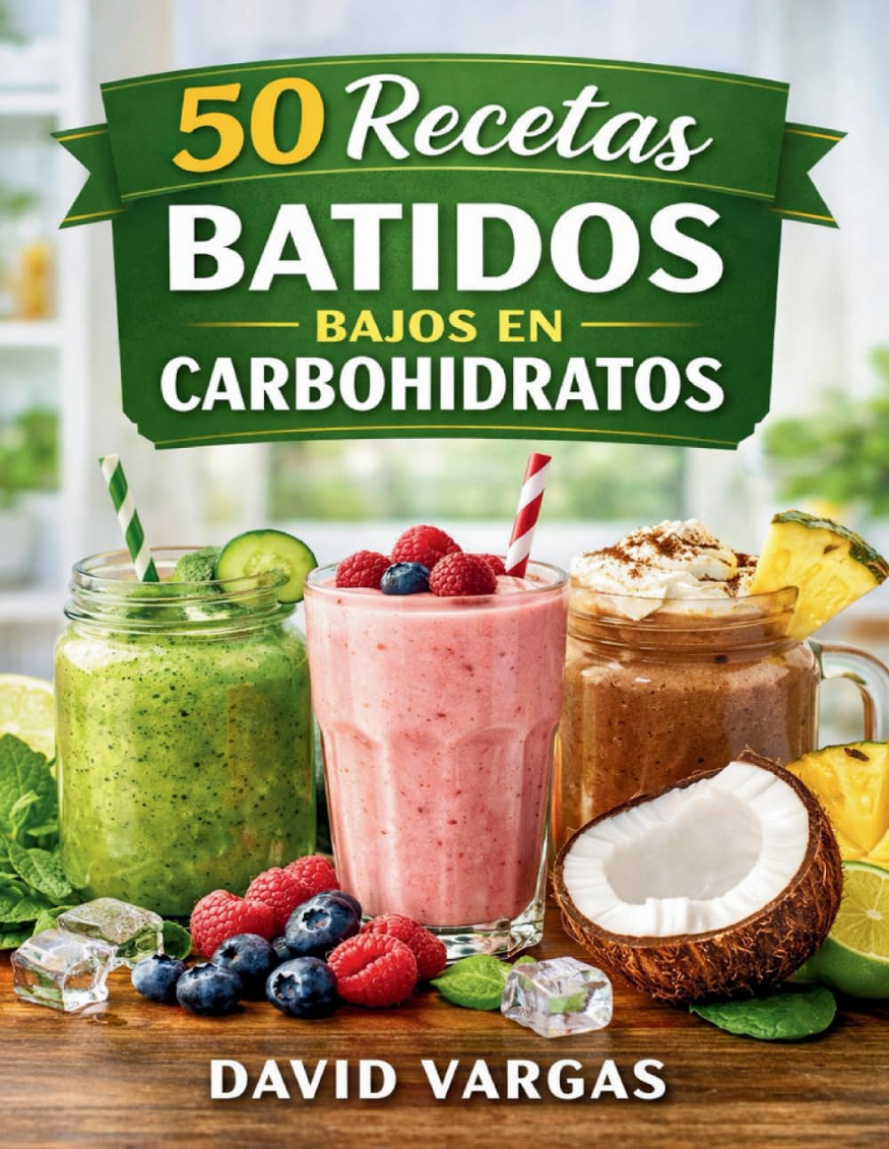 50 Recetas de Batidos Bajos en Carbohidratos: Ideas saludables y sabrosas para cualquier momento del día