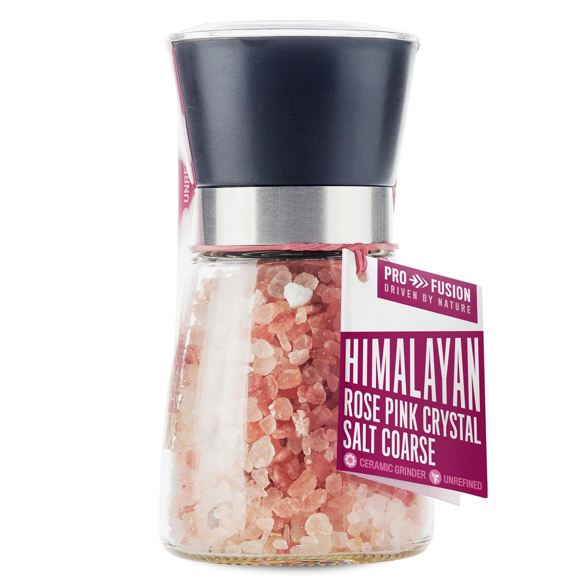 Profusion Organic Himalayan Rose Pink Salt Coarse Mill 200g