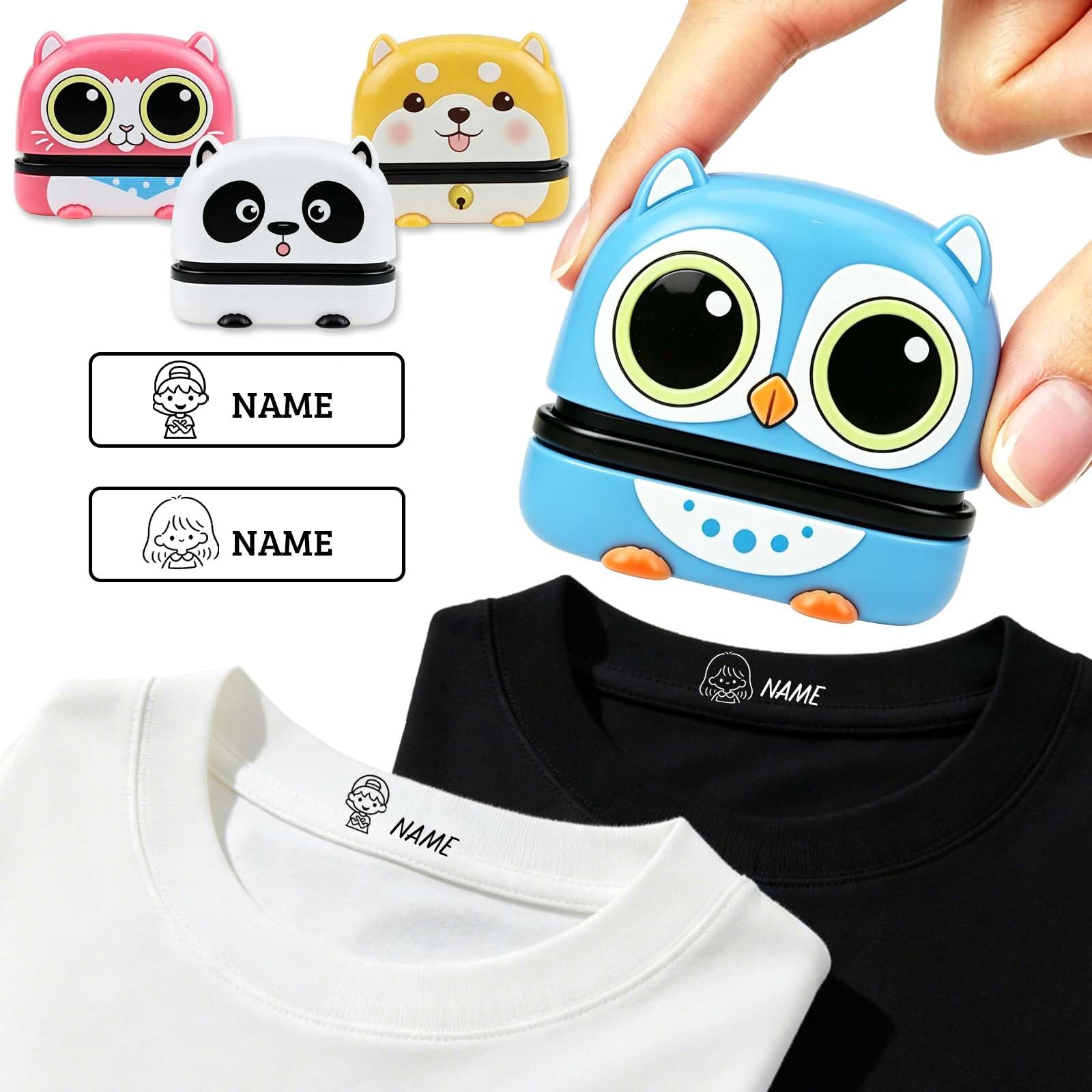 Personalised Name Stamp for Clothes Kids, Clothes Name Stamp (Style 01)