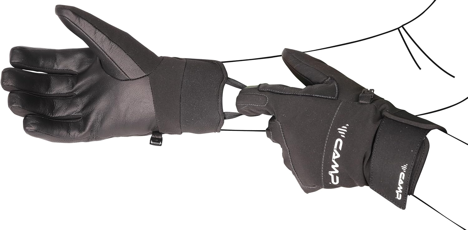 C.A.M.P. Geko Hot Gloves, Black, Large, 3393L