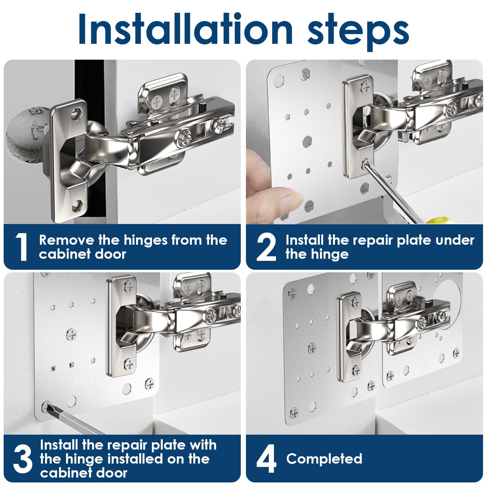 Kit De Plaque De Réparation De Charnière Plaque De Réparation De