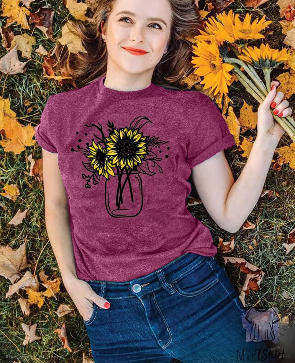 Sunflower Tank Top for Women Sleeveless Summer Tops Cute Flower Graphic Tops - Image 5