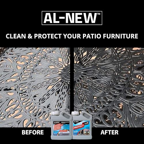 Miniatura 2 de AL-NEW Solución de limpieza de restauración de aluminio y protección AL-NEW  Limpia y protege muebles de patio, acero inoxidable y otras superficies