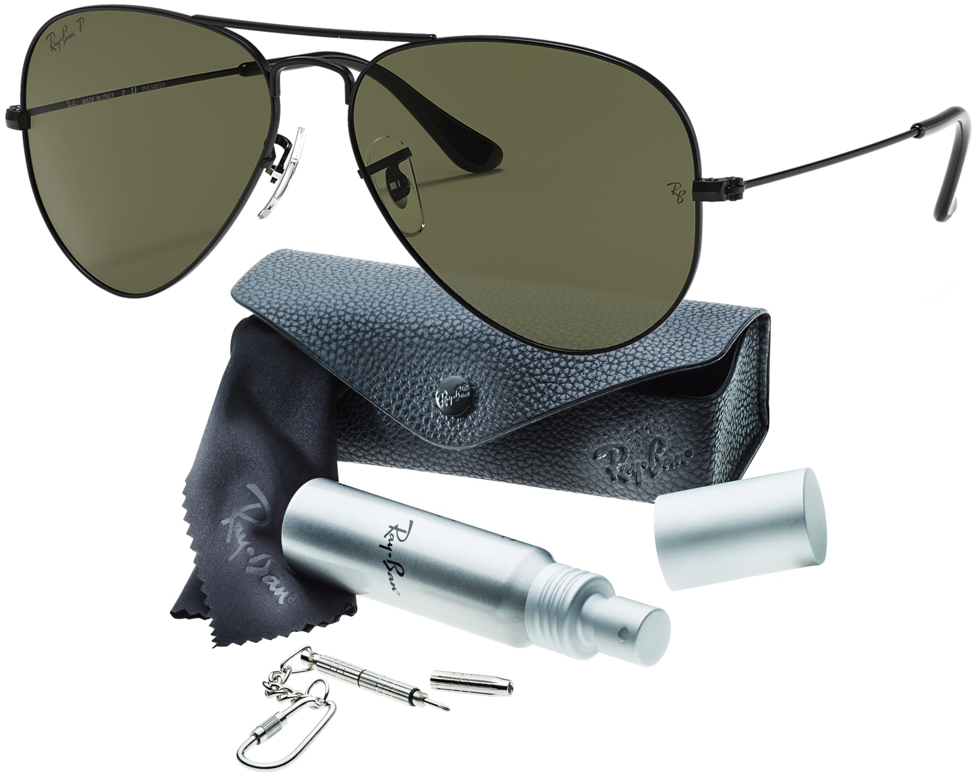 Ray-Ban RB3025 Pilot Aviator Original mit Care-Kit