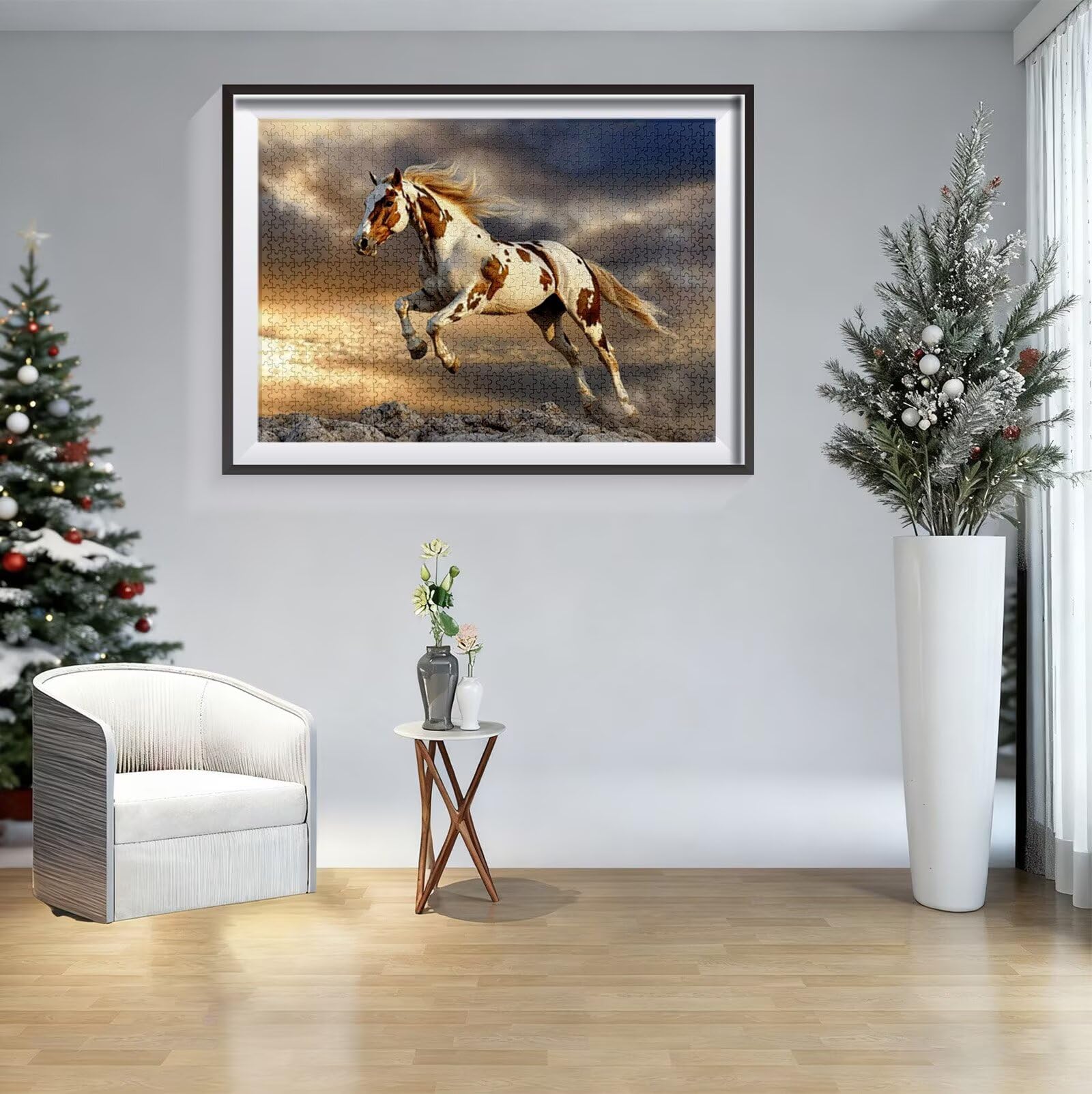 Puzzle 1500 Piezas Caballo, Puzzle Animal con Caja para Adultos, 87x57 cm, DIY 1500 Piezas Rompecabezas Madera para Adultos, Rompecabezas Desafiante para Decoracion Hogar y Pared, Regalo Mujer H-923