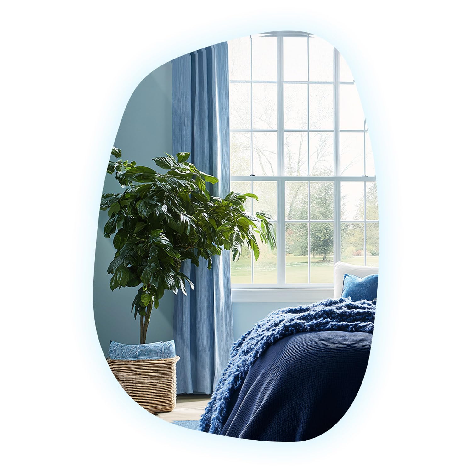 Miroir LED irrégulier 66 cm pour optimiser l'éclairage d'une pièce