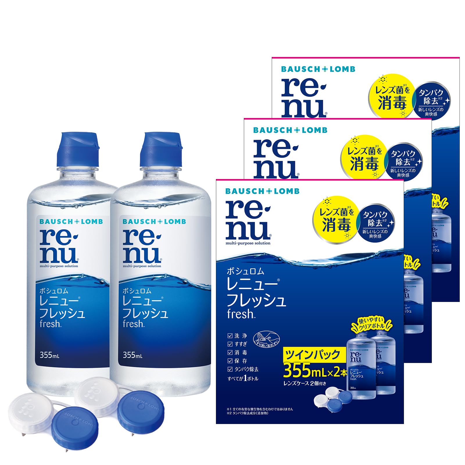 【3箱セット】ボシュロム レニュー フレッシュ 355mL×2