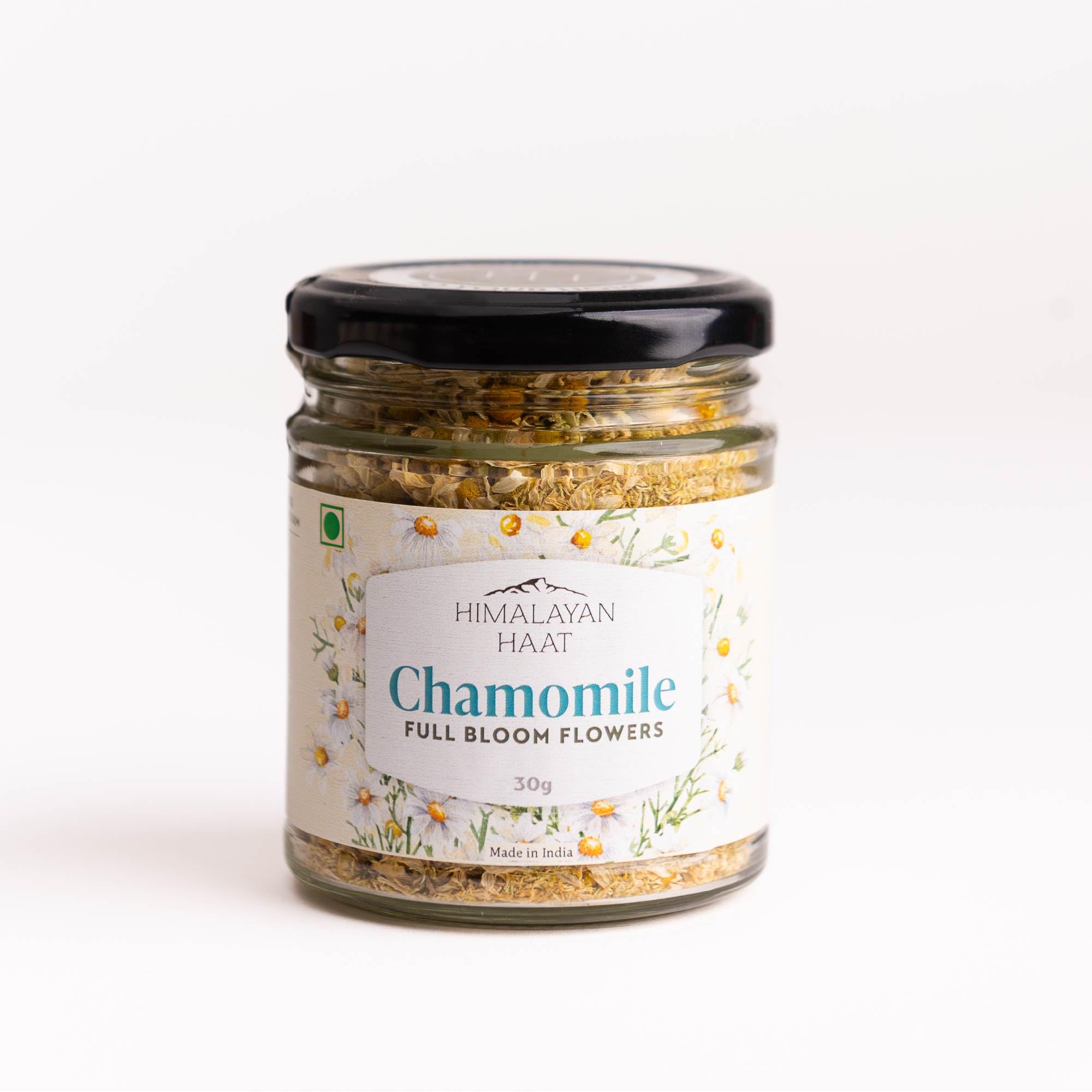 Himalayan Haat Full Bloom Chamomile Flowers – Caffeine-Free Chamomile Tea | Reduces Anxiety, Promotes Sleep & Immunity | Soothes Muscle Pain & Menstrual Cramps | 30g-image-36