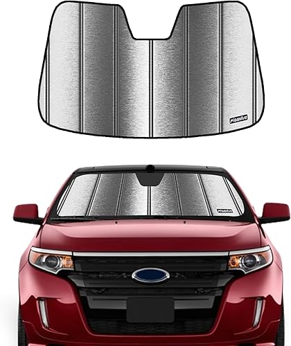 Miniatura 11 de Parasol para parabrisas Pigenius para Ford Edge 2015-2024, protector solar de ajuste personalizado para ventana delantera - AstraGuard