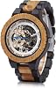 BOBO BIRD Mens Automatic Mechanical Wood Watch Personalise Customize Men Luxury Wooden Wristwatch