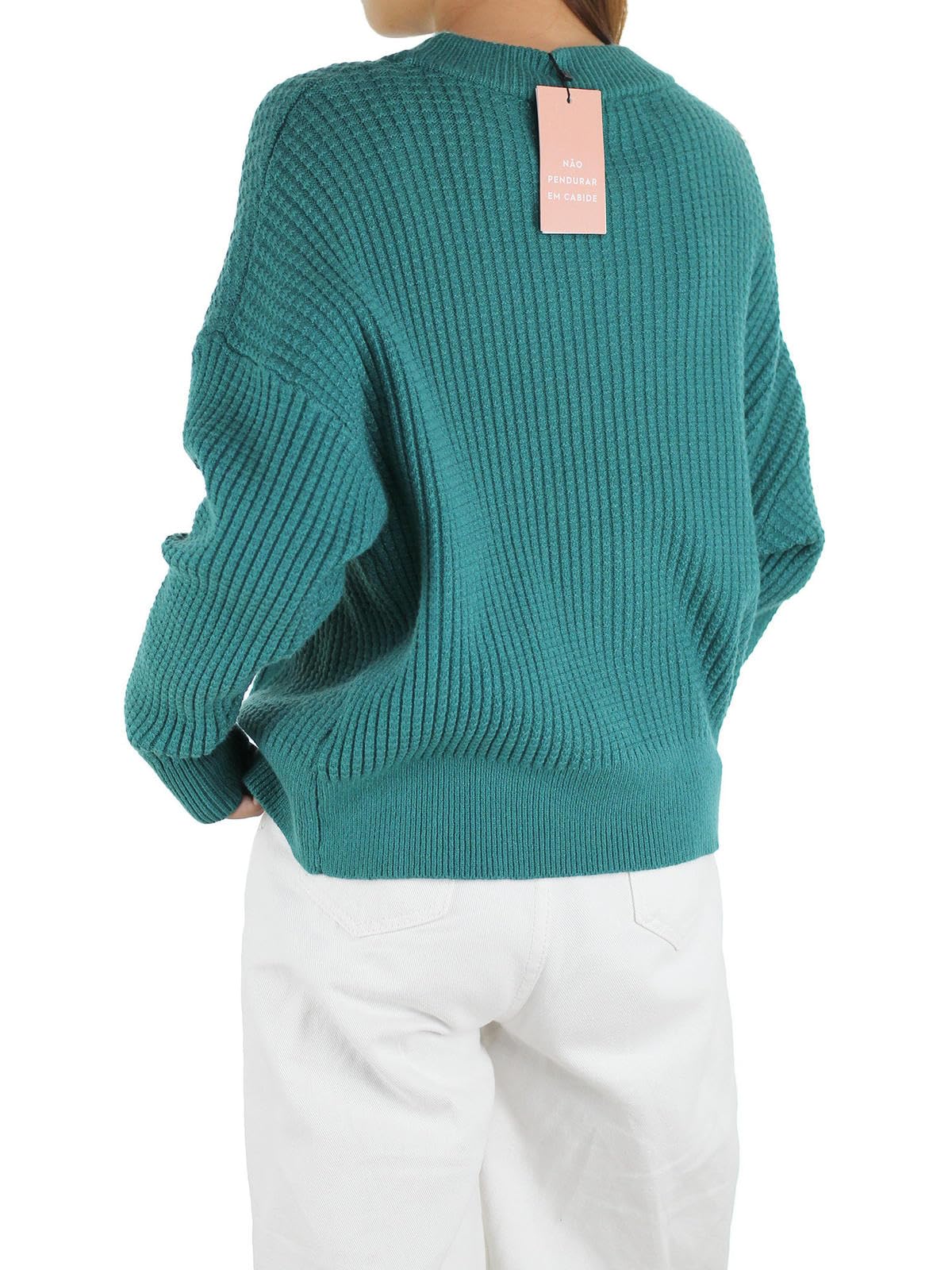 Maglione Dolcevita da Donna Maglieria Donna, Pullover in Maglia A Maniche Lunghe-Bianco-pp