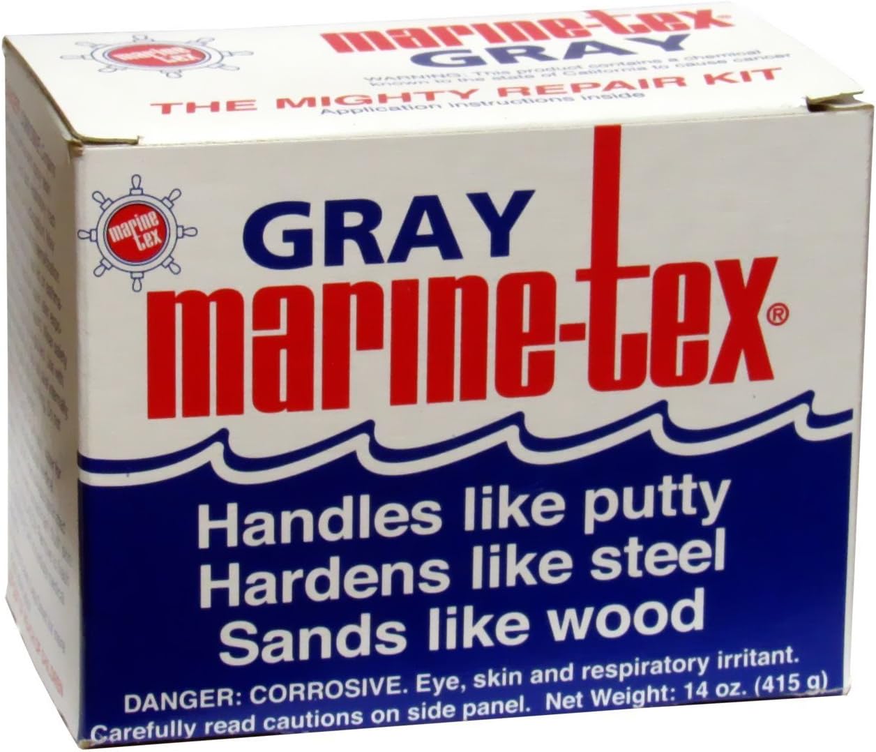 TRAVACO Products- Marine TEX Marine-TEX 14 OZ KIT Gray