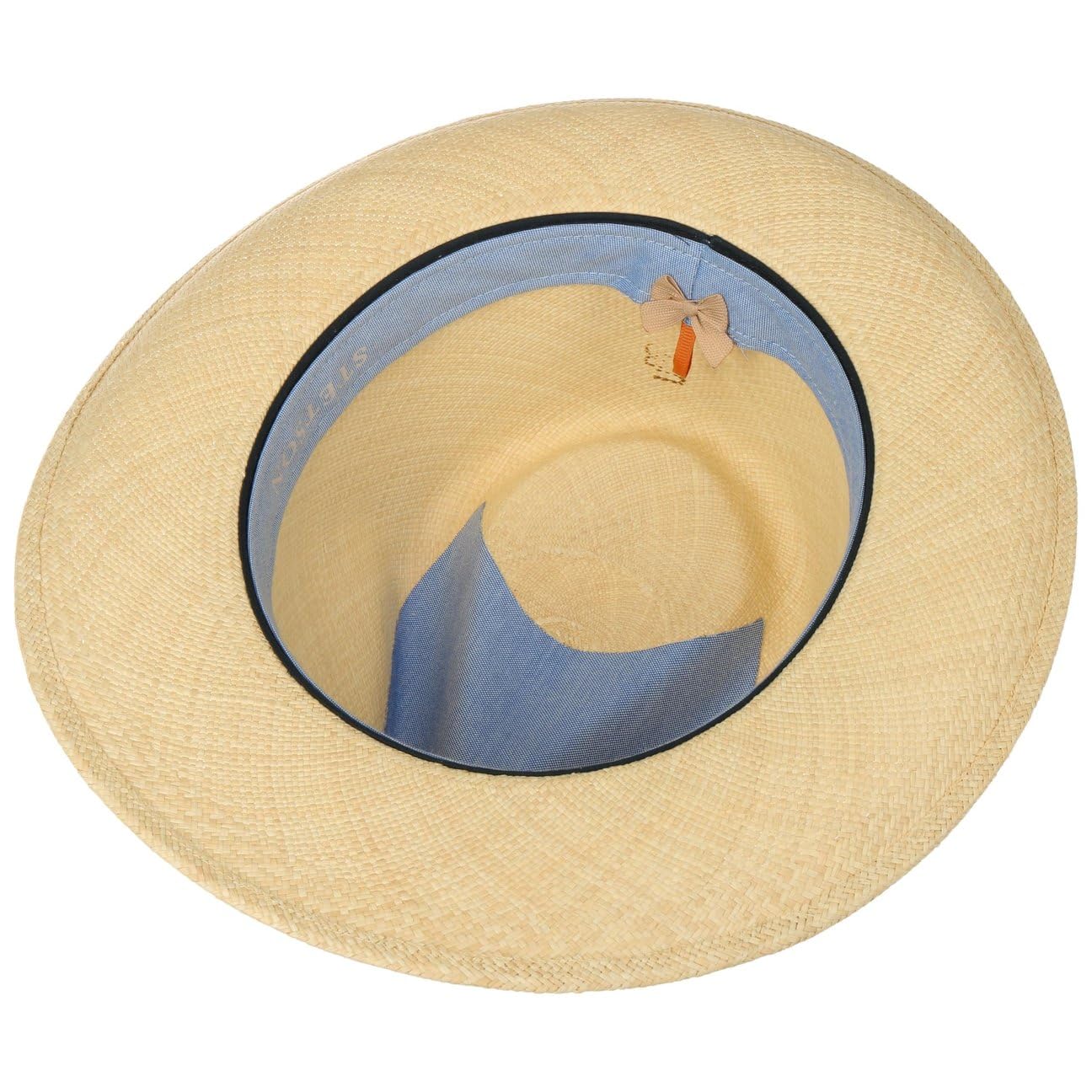 Stetson Jenkins Strohhut Bogarthut Fedora UV-Schutz 40 Made in Italy Herren Frühling Sommer