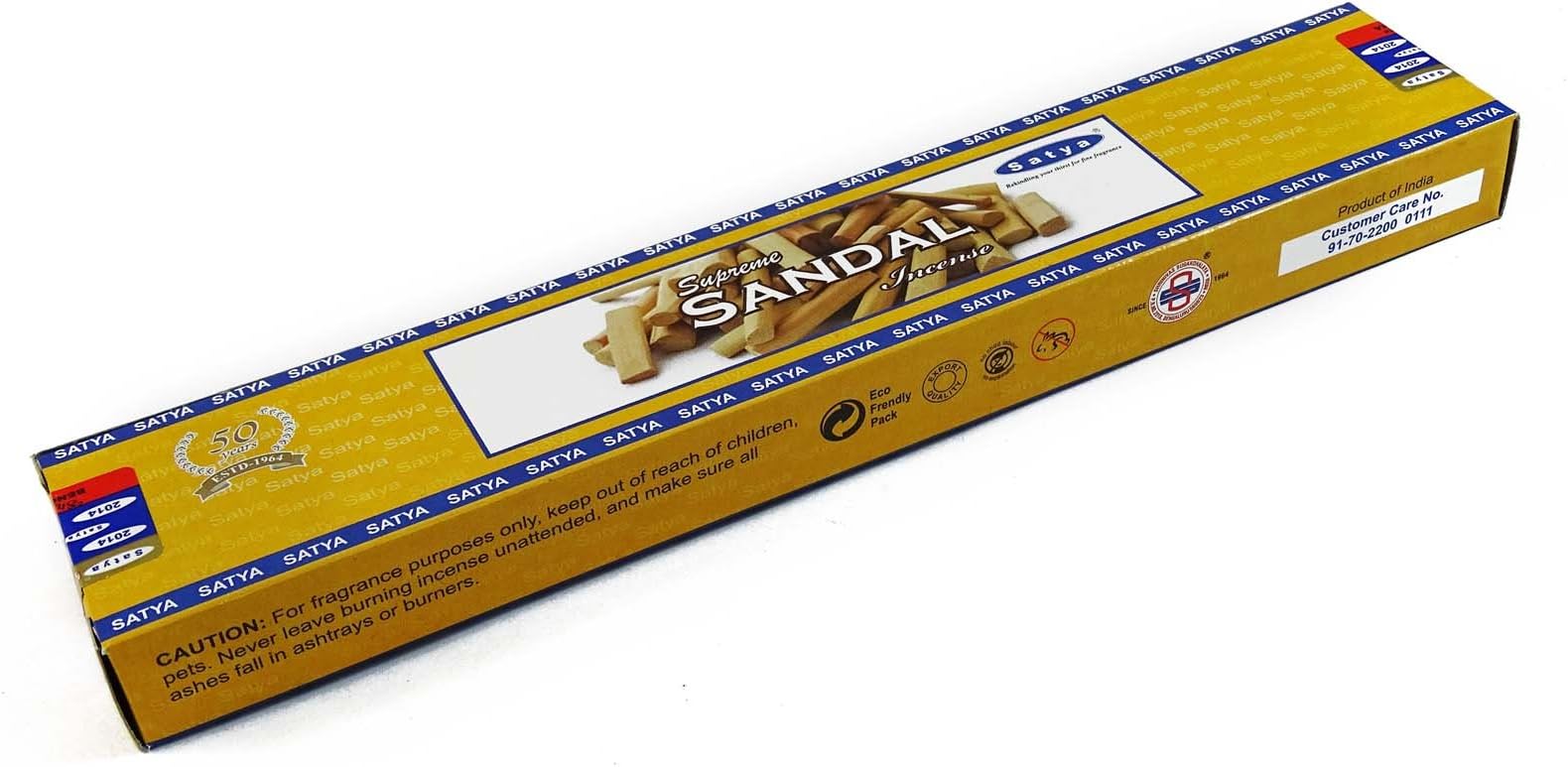 Satya Nag Champa Supreme Sandal Incense 180gm (12 x 15gm boxes)