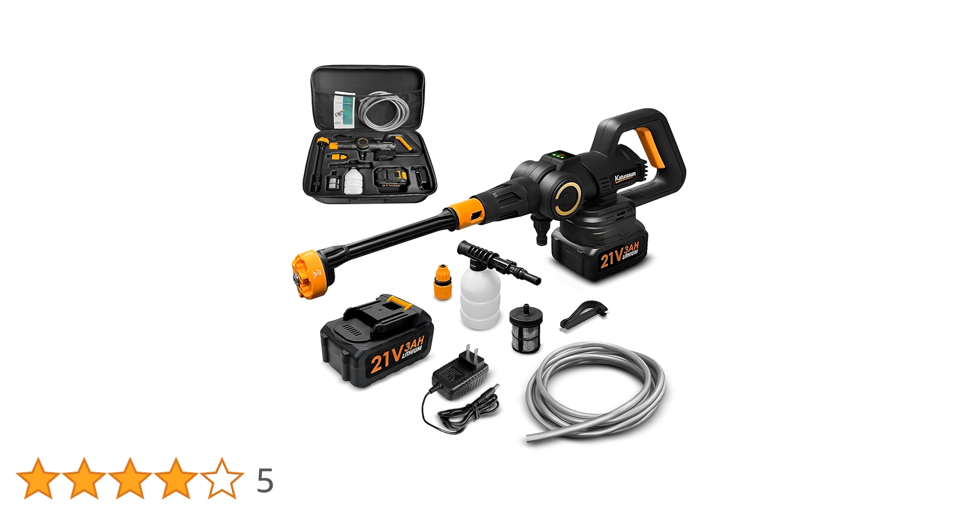 Amazon | Katurasun 高圧洗浄機 コードレス 充電式 【洗車