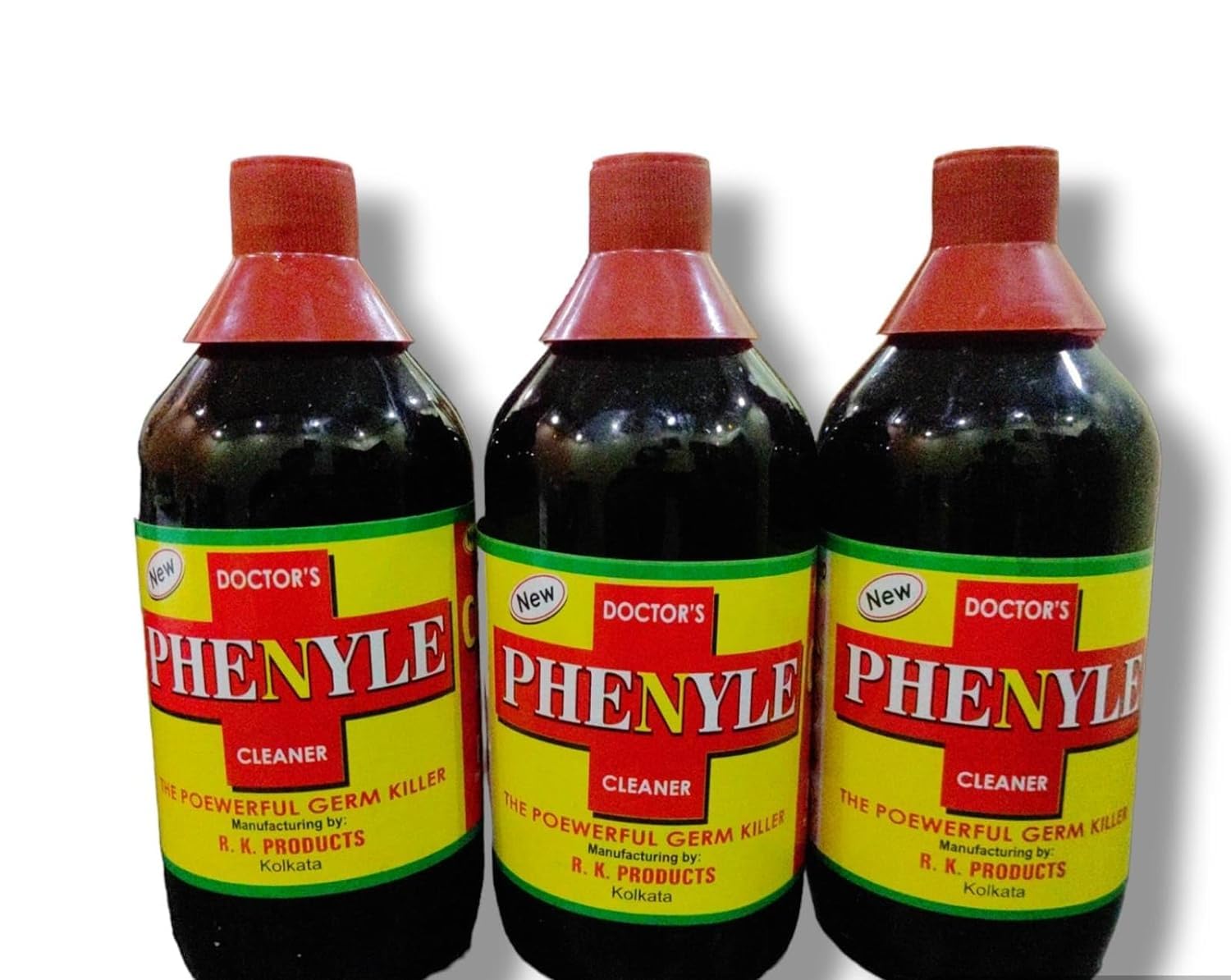 Doctors Phenyle Floor Cleaner | Germicide Disinfectant Deodoriser | 1500 mL - | Pack pf 3 | Floor Cleaner Liquid for Hospitals, Homes, Offices Removes Dirt, Grime & Kills 99.9% Germs (B0CW69MJCT) Amazon Price History, Amazon Price Tracker