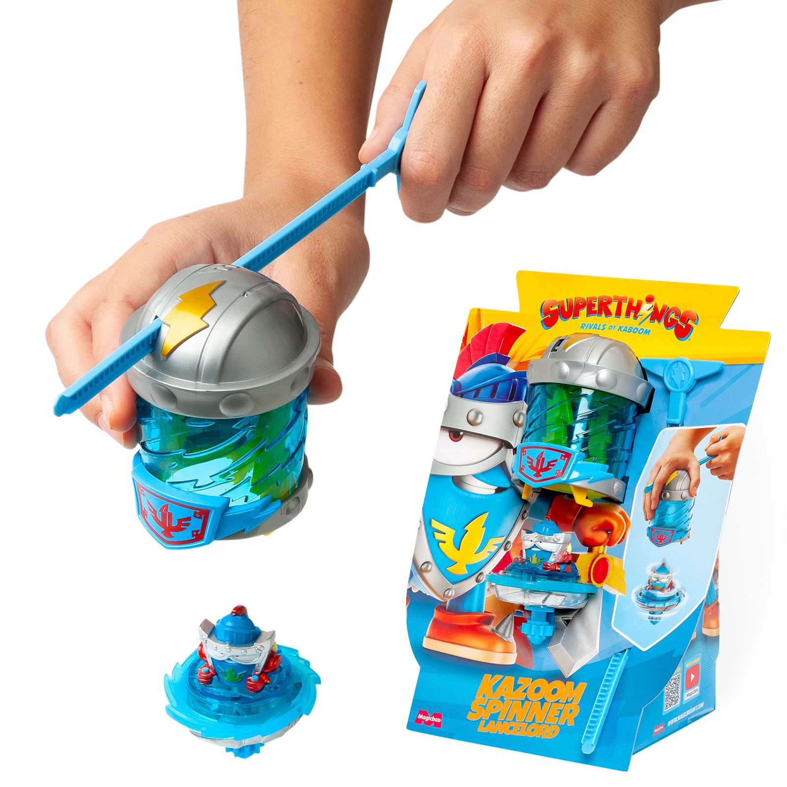 SUPERTHINGS KAZOOM Power – Kazoom Spinner – Lancelord. Incluye 1 Cápsula Kazoom, 1 peonza Kazoom y 1 Tira. — view 2