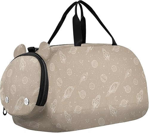 Adventure Slate Space Brown Small Gym Bag with Shoes Compartment Large Capacity Sports Duffel Bag for Beach Swim Bags Pool Sports bolsa para hombre