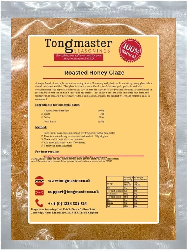 Roasted Honey Meat Rub Glaze 100g Amazon.co.uk Grocery