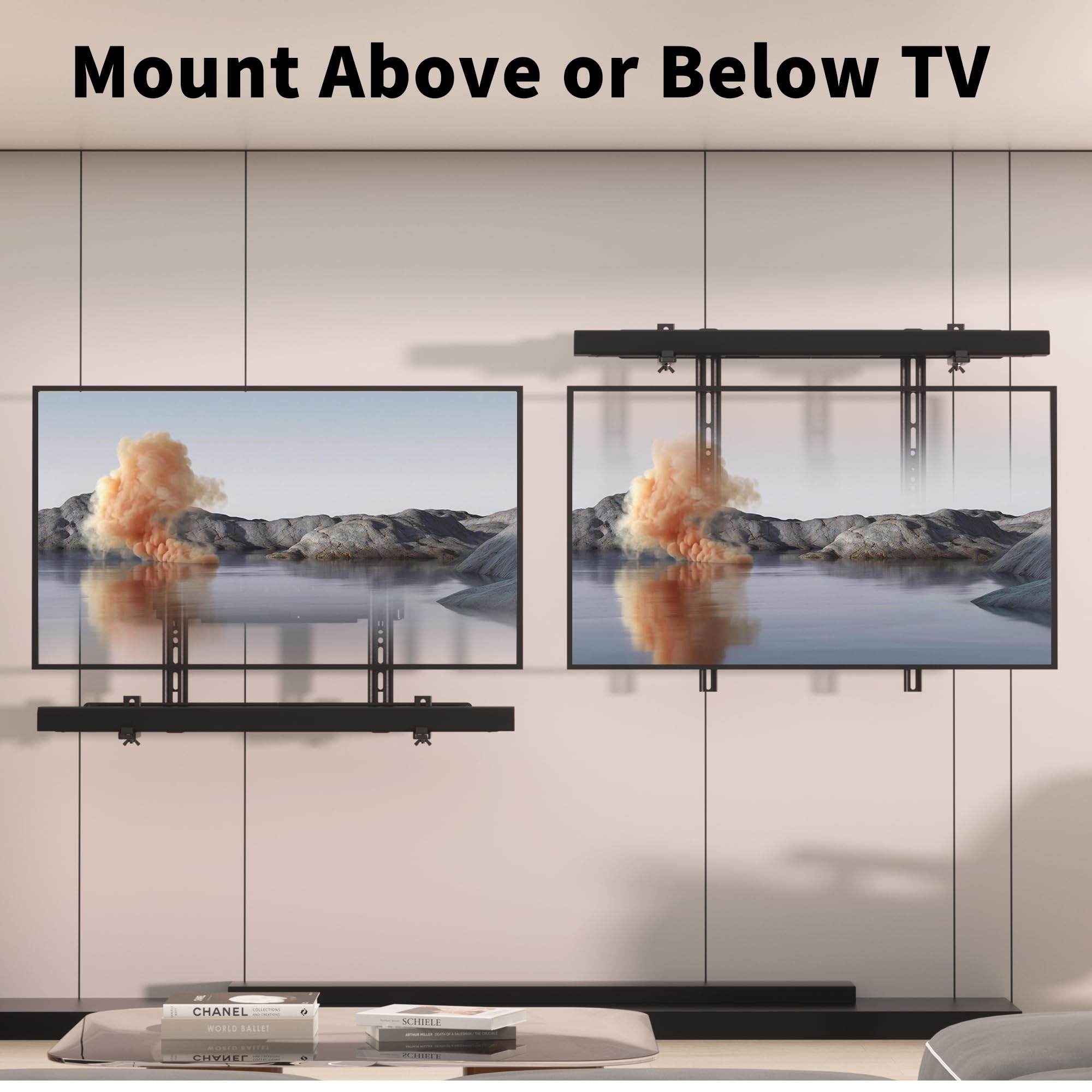 Amazon | XINLEI ユニバーサル サウンドバーマウント テレビ一体型