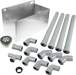 STAINLESS STEEL TUNDISH & DRAIN PIPE INSTALLATION KIT FOR RATIONAL COMBI STEAMER OVEN