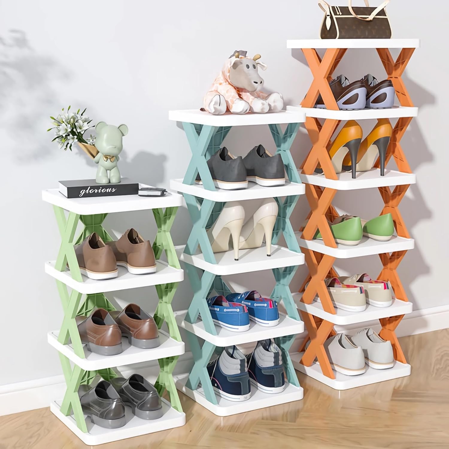 MultiLayer Shoe Rack Storage Organizer, Foldable Shoe Rack