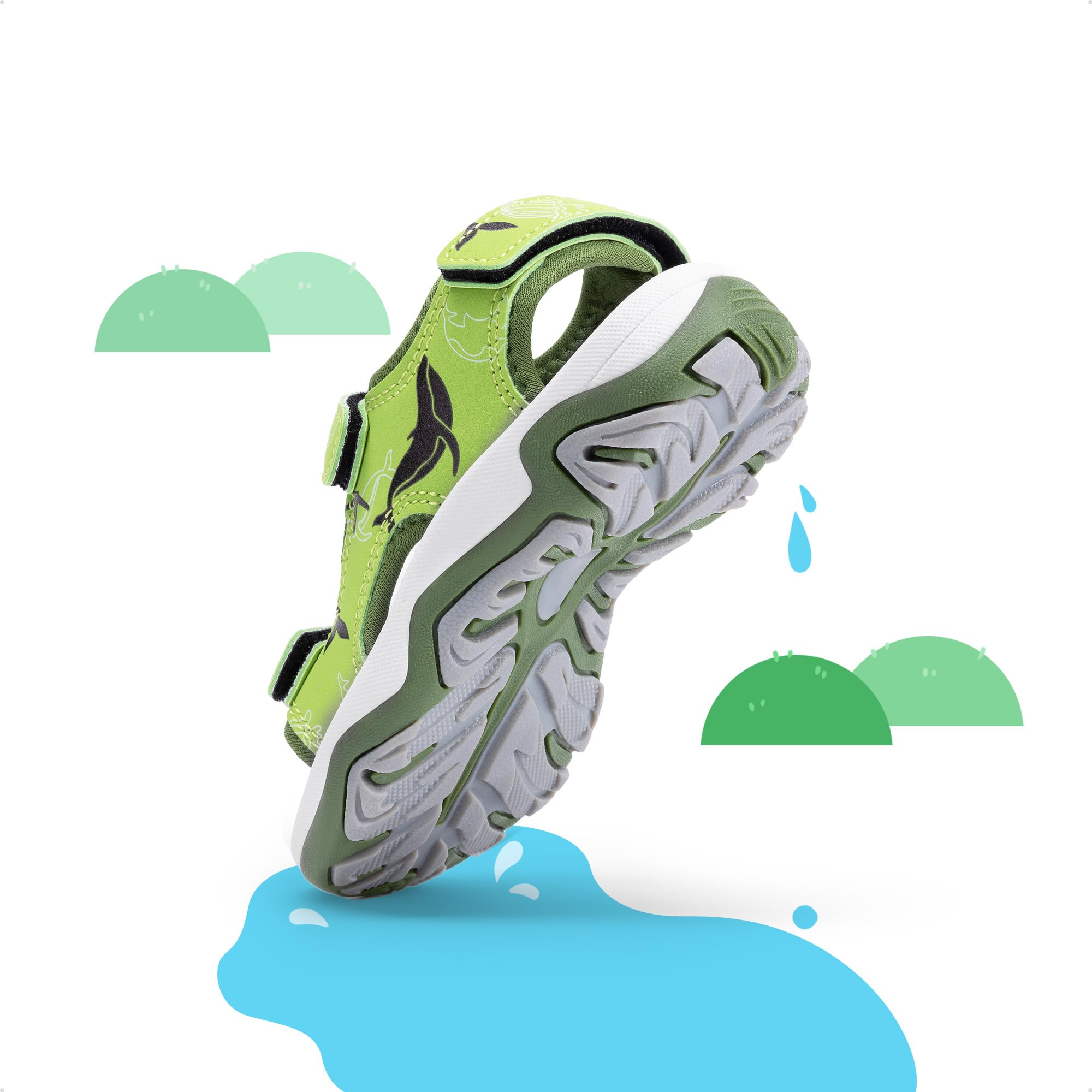 DREAM PAIRS Sandali sportivi per ragazzi e ragazze, estivi, sportivi, per bambini