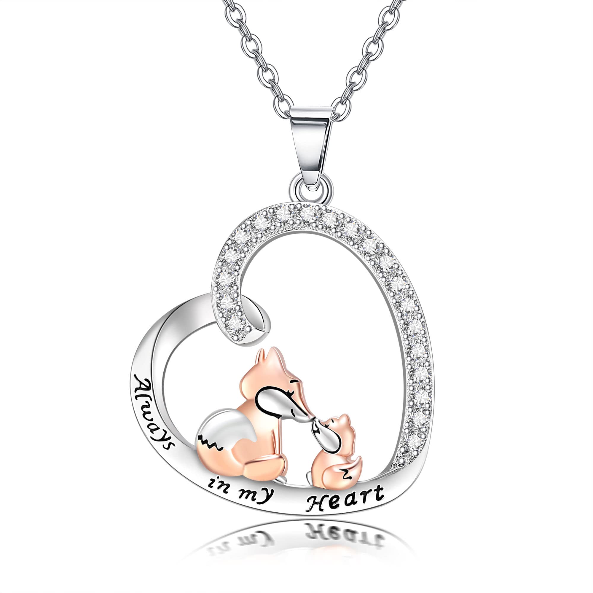 ONEFINITY Huhn/Dinosaurier/Koala/Fuchs/Narwhal/Elefanten/Delfin/Giraffe/Mama Bär/Marienkäfer/Kardinal Kette 925 Sterling Silber Delfin Anhänger Halskette Tier Schmuck Geschenk für Frauen Damen