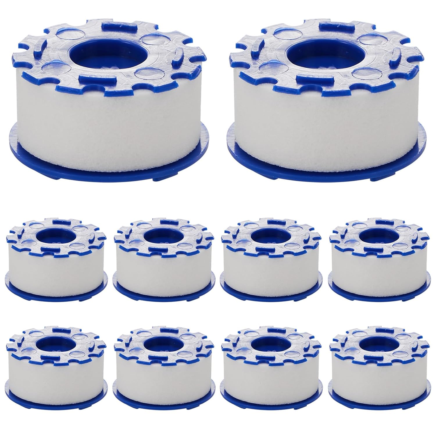 10 Pack Sink Water Faucet Filter Cartridge Replacements, Faucet Water Filter Replacements for Faucet Kitchen Bathroom Sink Filter Removes Chlorine Fluoride Heavy Metals Hard Water