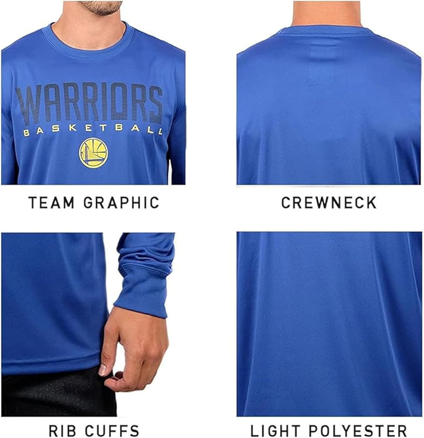 Ultra Game Men's NBA Official Super Soft Game Day Long Sleeve T-Shirt - Image 5