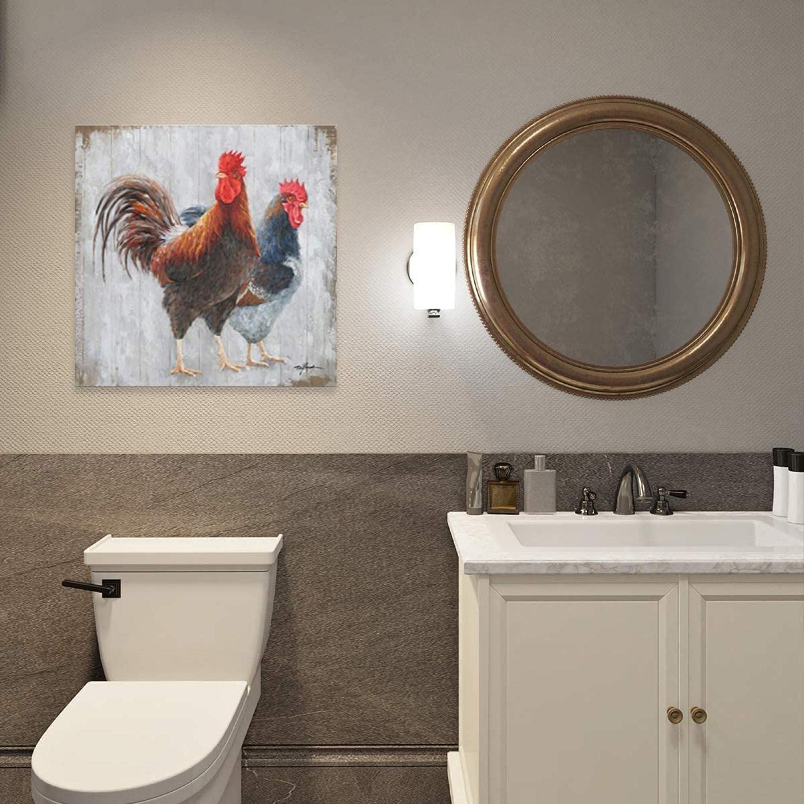 Stampa Su Tela Con Polli – Quadro Decorativo Per Cucina O Soggiorno