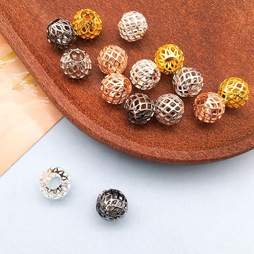 Miniatura 3 de EXCEART 25 piezas de accesorios de manualidades para hacer manualidades, cuentas espaciadoras para hacer joyas, cuentas espaciadoras de bricolaje,