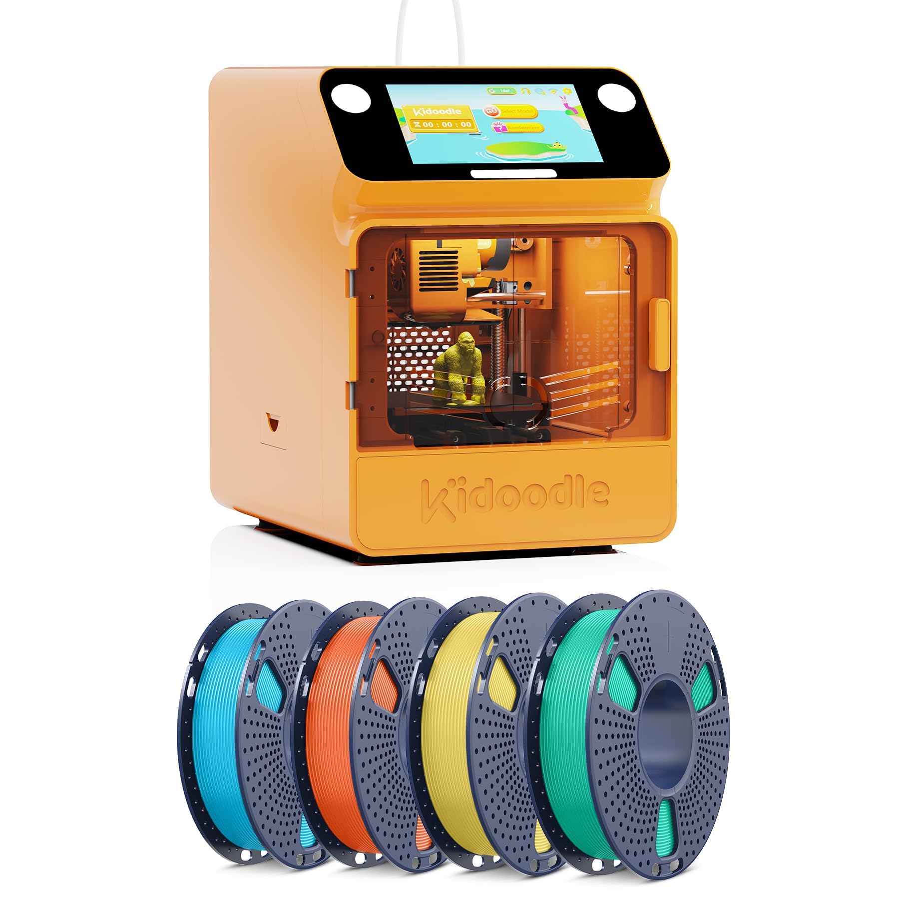 3D Printer for Kids, Safe for Children, Toy 3D Printer, STEM Learning Mate, Wi-Fi & App Control, Weekly Update Toy Library, Touch Screen, Includes 4 PLA Filaments for Home & School Use