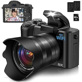 デジタルカメラ 写真動画 4K 4800万画素 広角レンズ＆SDカード付き Amazon | Oiadek デジタルカメラ 4K 4800万画素 デジカメ 32GB