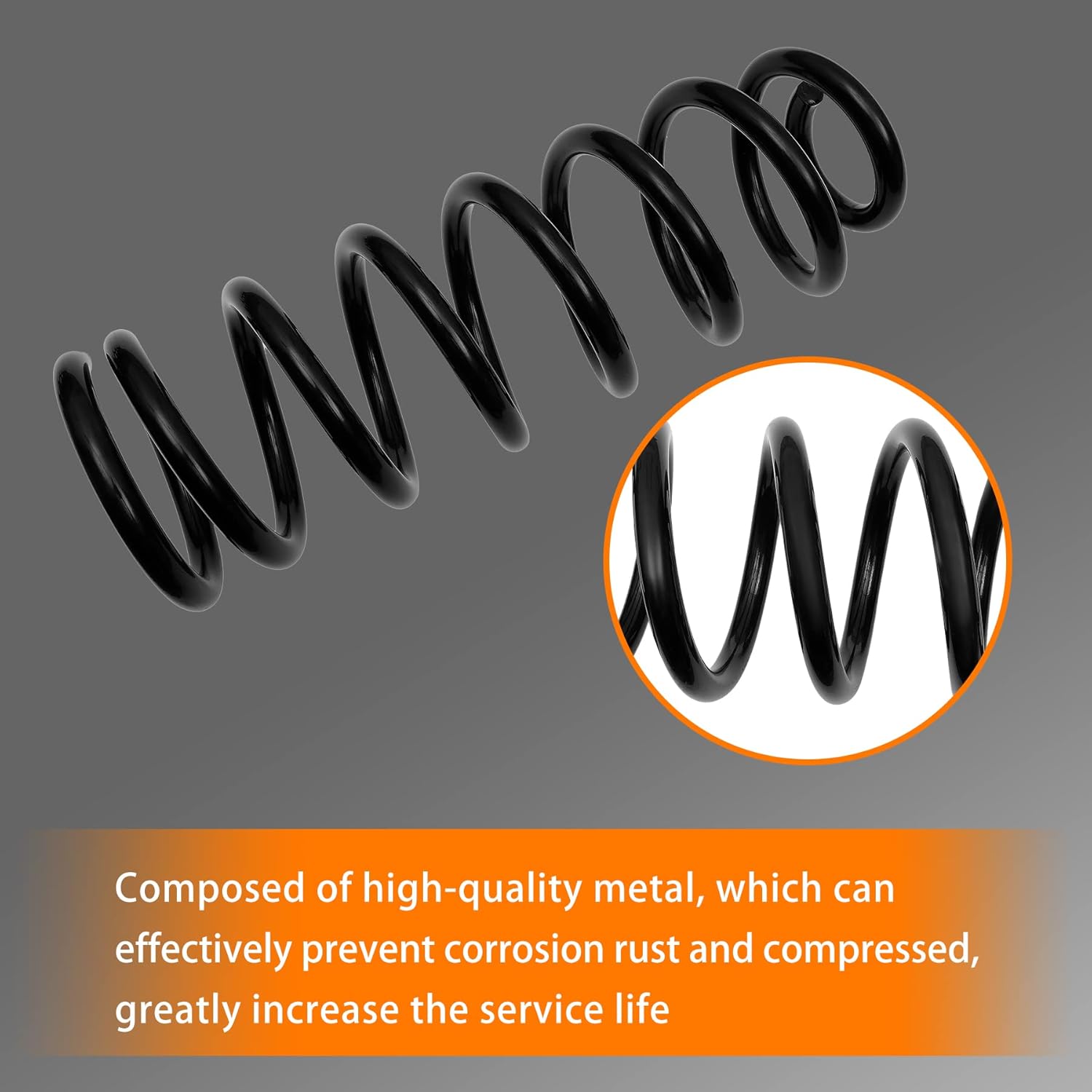 Rear Coil Spring Set Compatible with 2009-2018 Ram 1500 2wd 4wd Provide 50% Carrying Capability