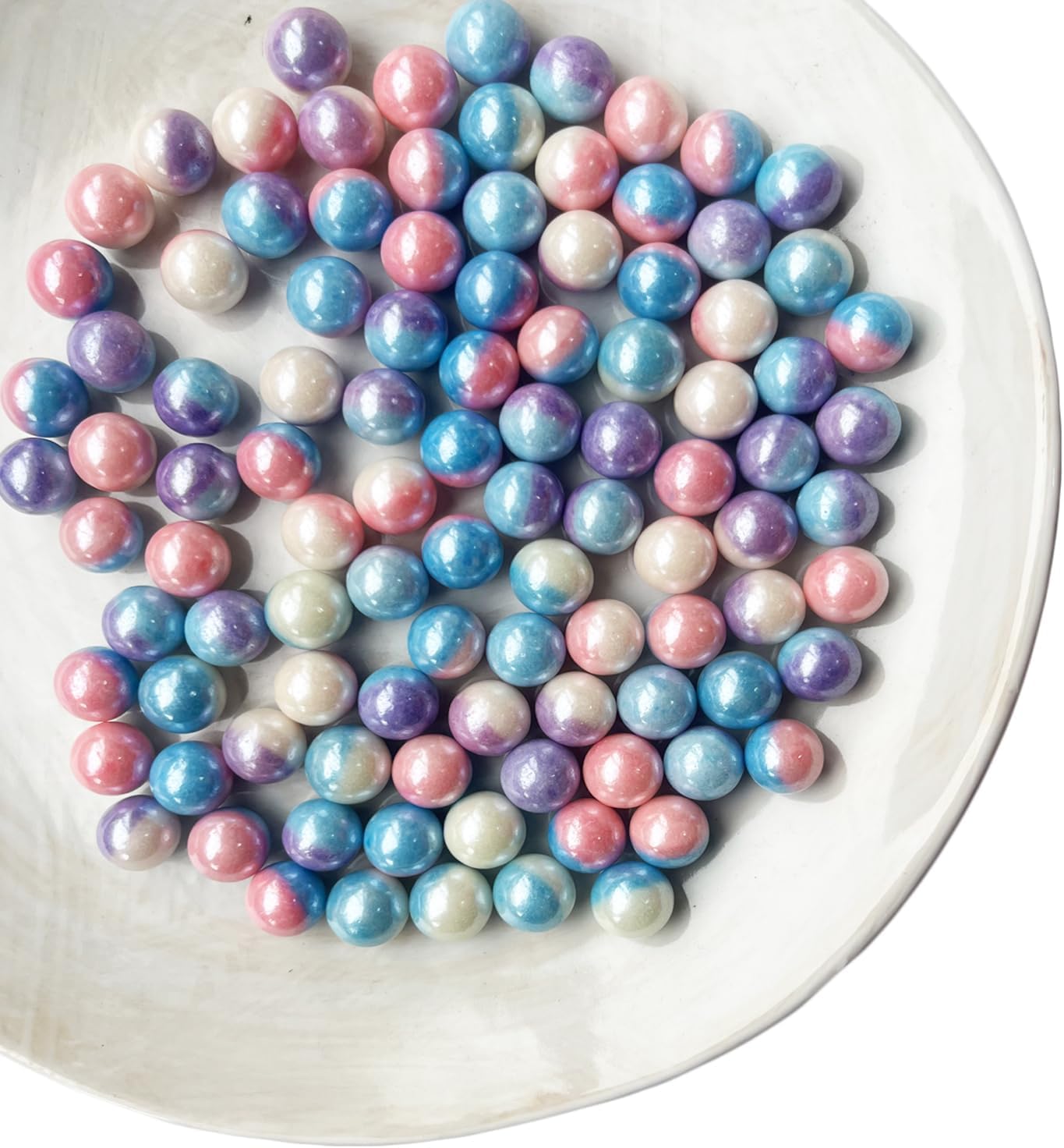 Edible Blue Mermaid Pink Pearl Sugar Sprinkles Candy Baking Edible Cake Decorations Cupcake Toppers Cookie Decorating Celebrations Wedding Shower Party Chirstmas Supplies 100g/ 3.5oz