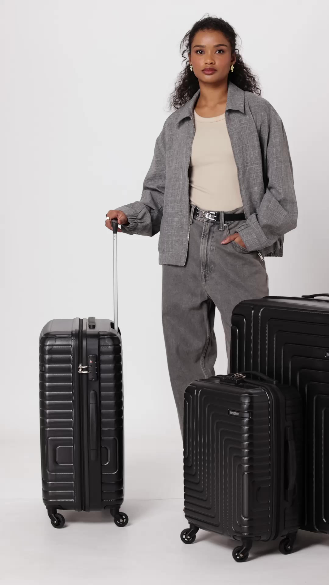 Buy American Tourister Ivy Nxt 3PCSET 4 Spinner Wheels Hard