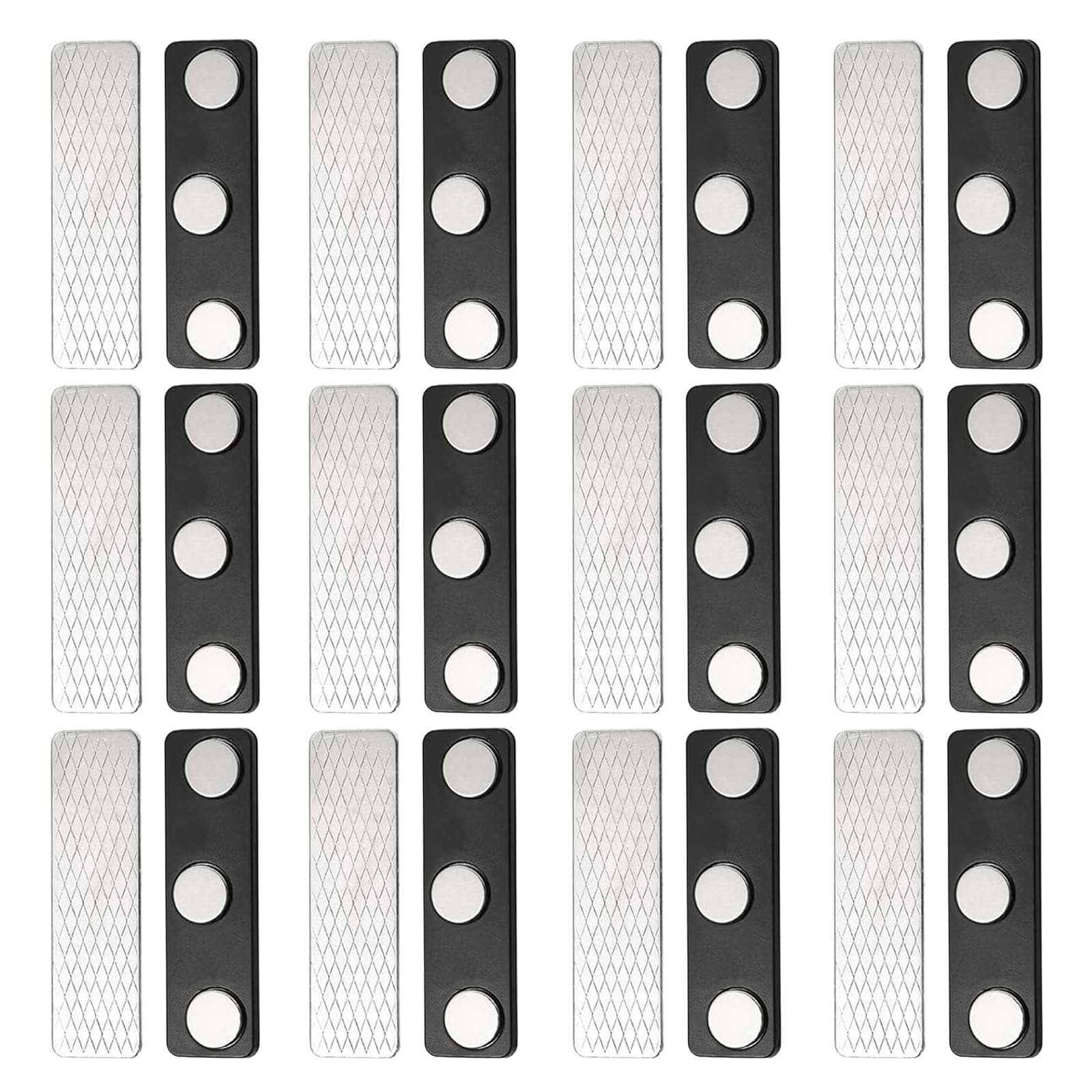 Magnetic Curtain Closure, 12PCS Blackout Blind Accessory for Window, Adhesive Curtain Magnets Clips for Blackout Curtains