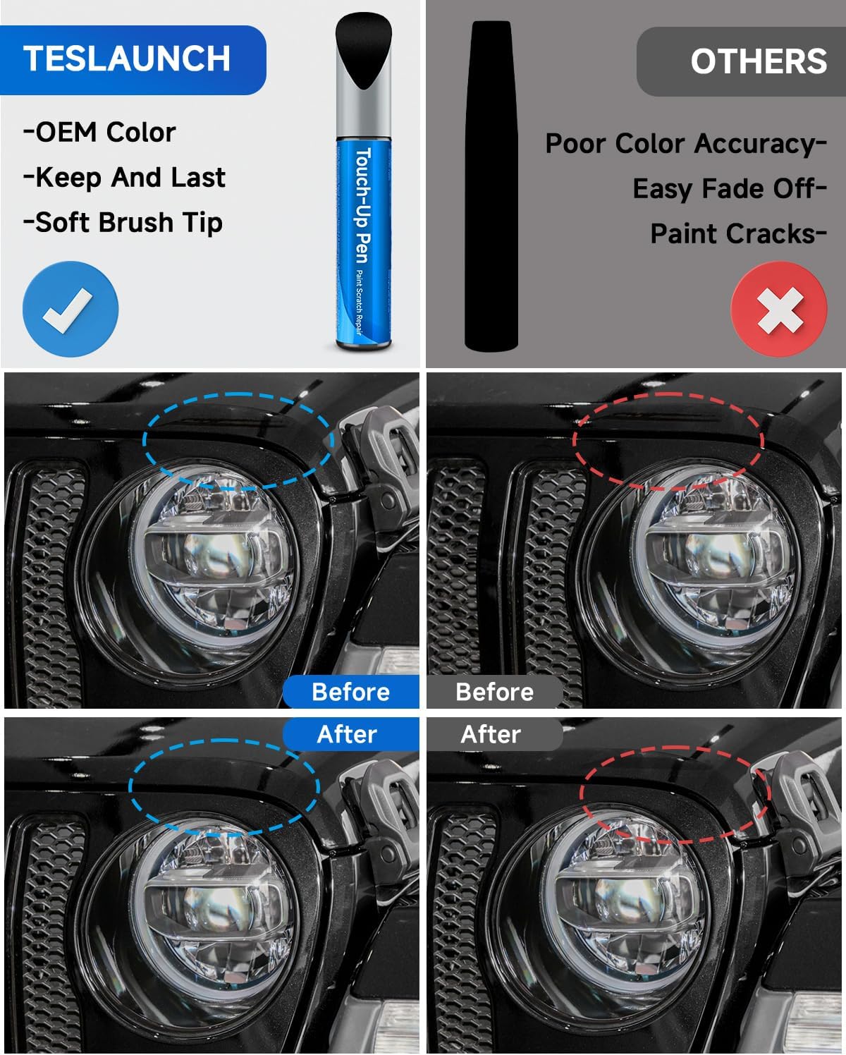 Touch Up Paint Compatible with Jeep Exact Match Touch Up Paint Car Scratch Repair (Black Crystal(PX8/DX8) Compatible with Cherokee/Commander/Compass/Grand Cherokee/Liberty/Patriot/Renegade/Wrangler-JK/Wrangler-JK-Unlimited)