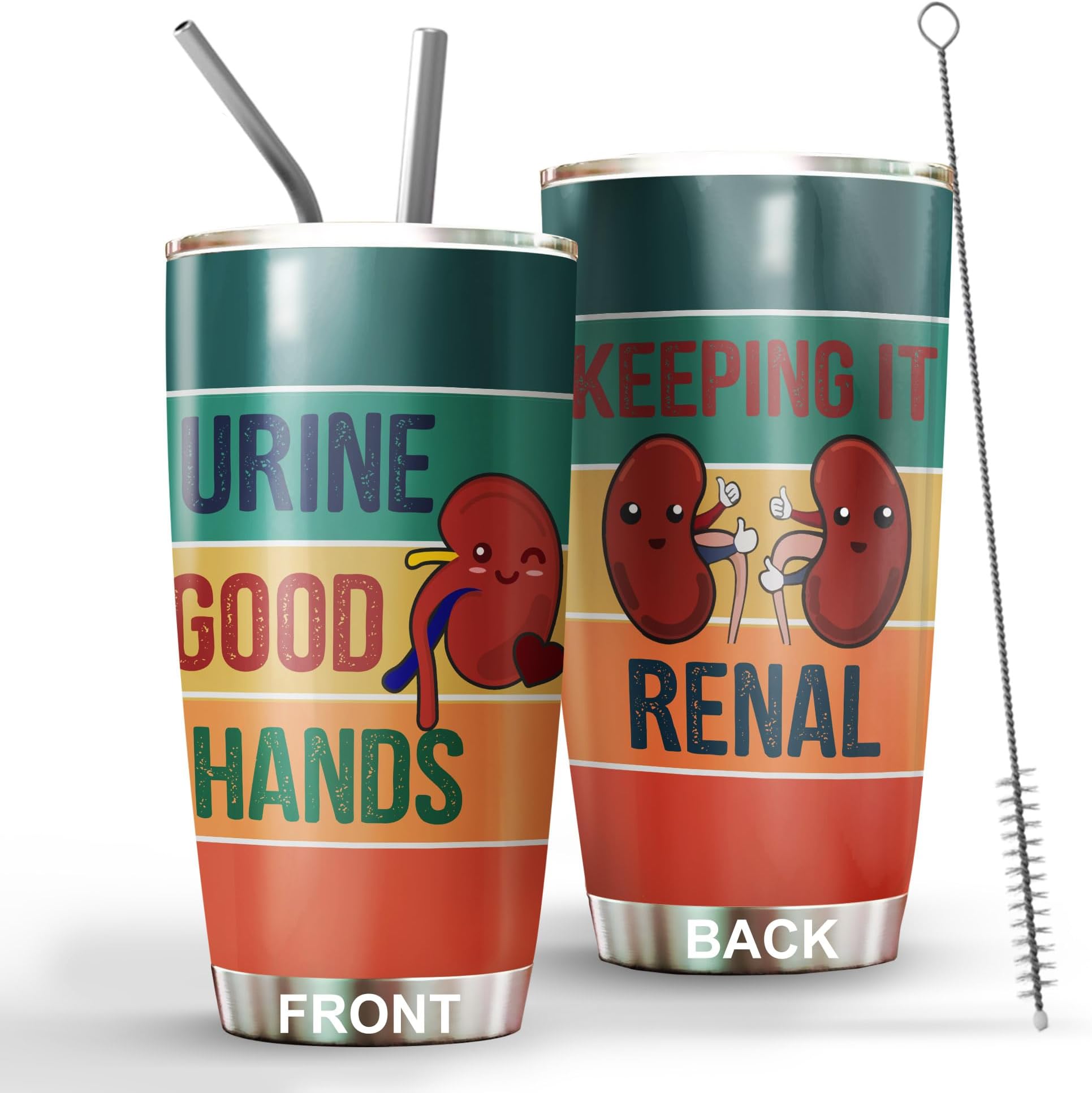 MEDROC Stainless Steel 20oz Tumbler - Kidney Doctor Funny Gift, Urology Week Gifts for Men Women