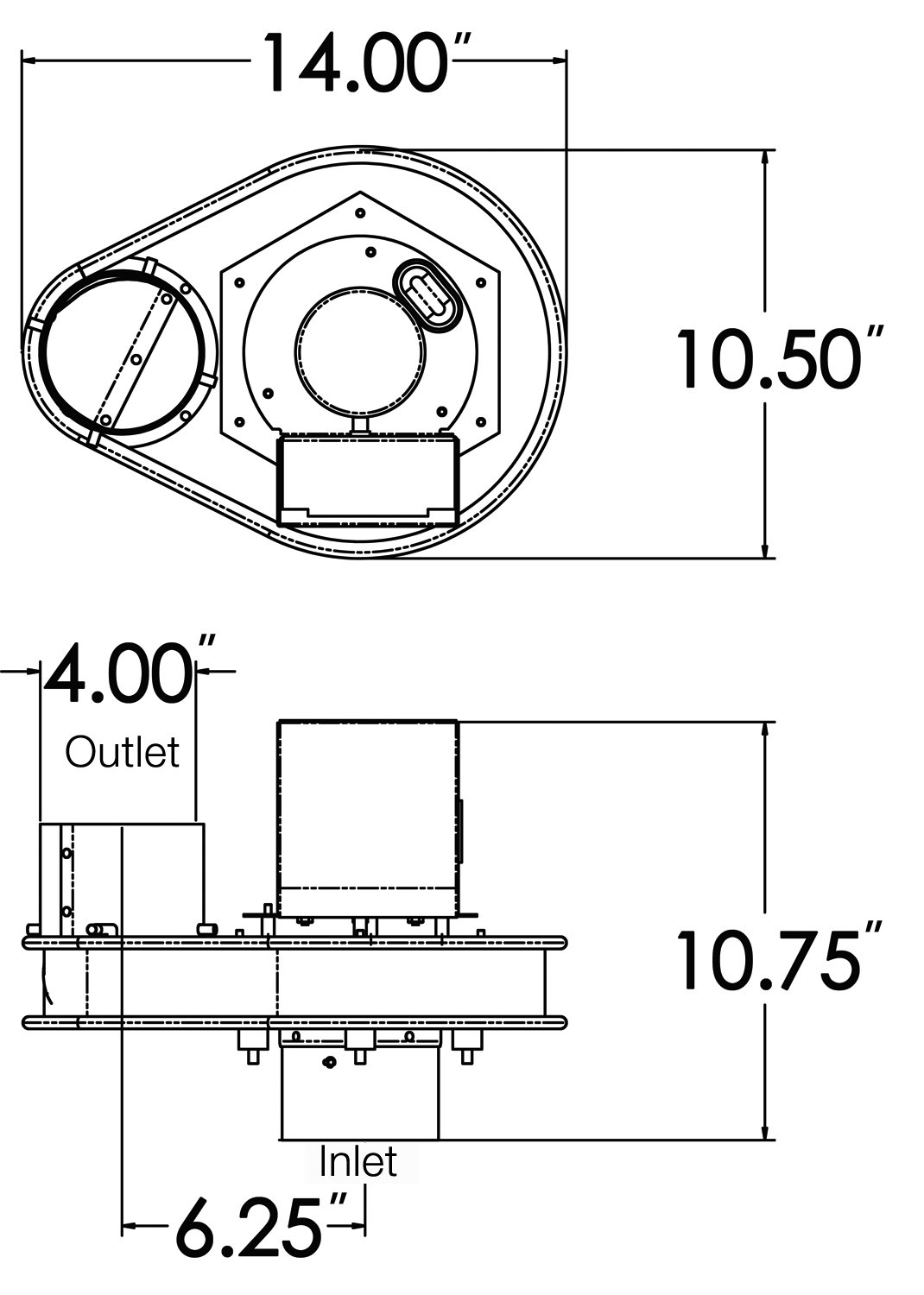 Tjernlund LB2 Dryer Duct Booster with Status Panel UL705 Listed DEDPV