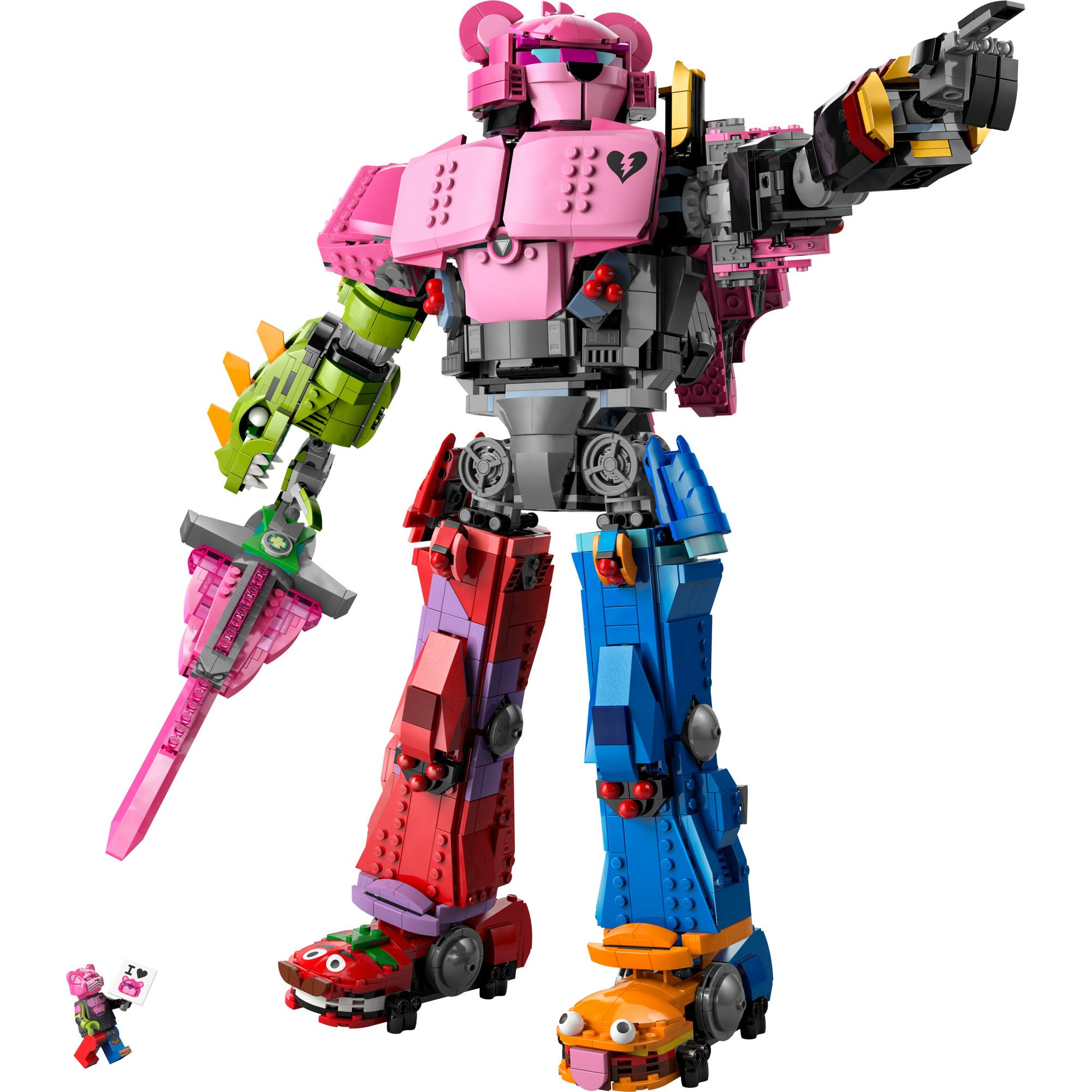 LEGO Fortnite Dowódca Drużyny Mechów 77078 | Model Mecha Team Leader, zestaw klocków dla dorosłych, prezent dla fana Fortnite, duża gamingowa dekoracja, 2503 elementy